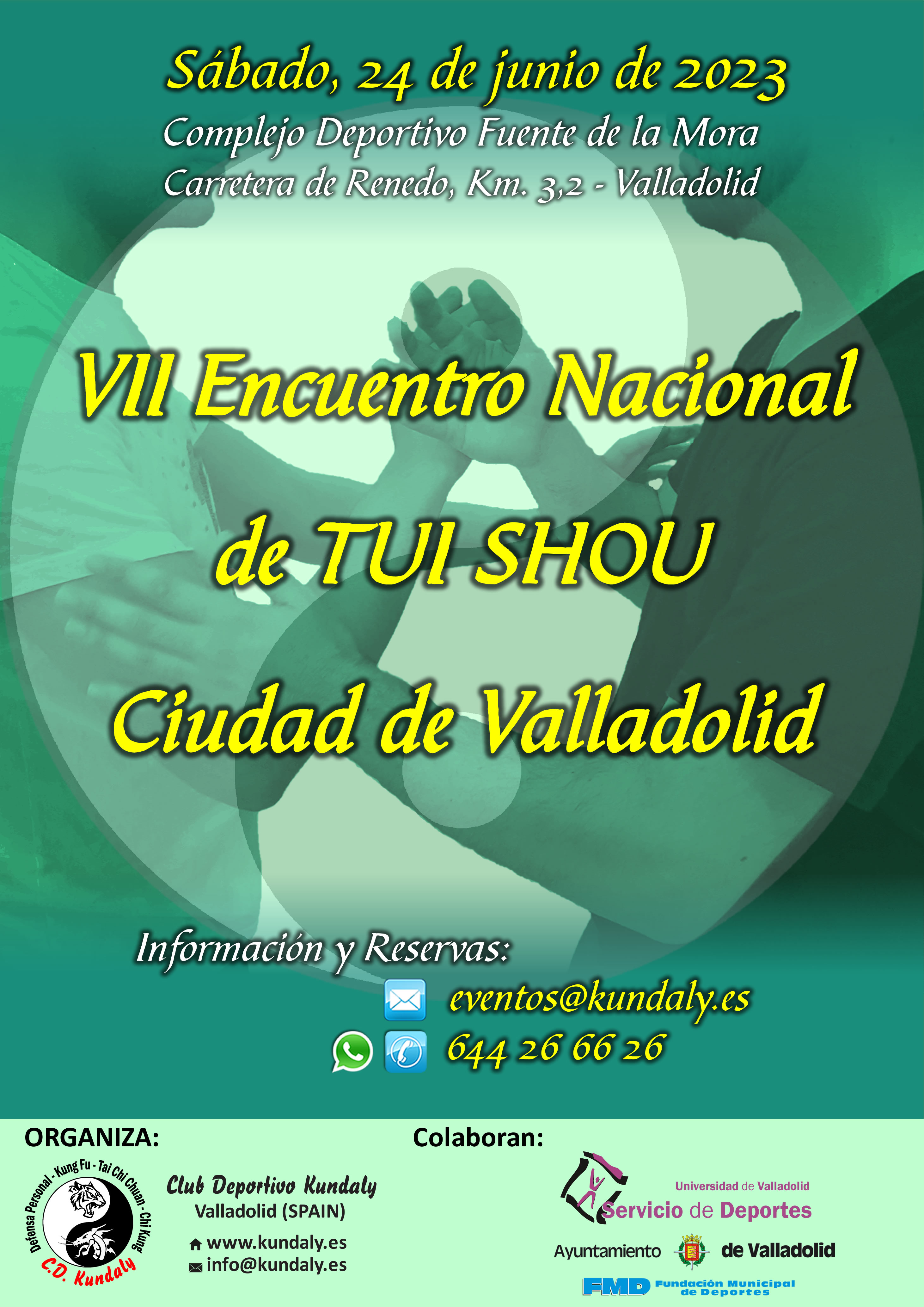 Cartel del VII Encuentro de Tui Shou Ciudad de Valladolid